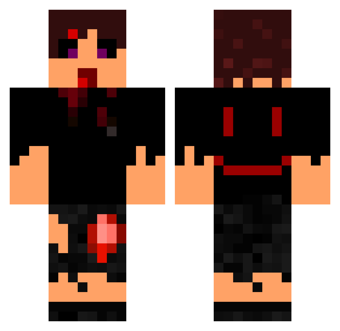 Masgu_ Minecraft skin, front and back view