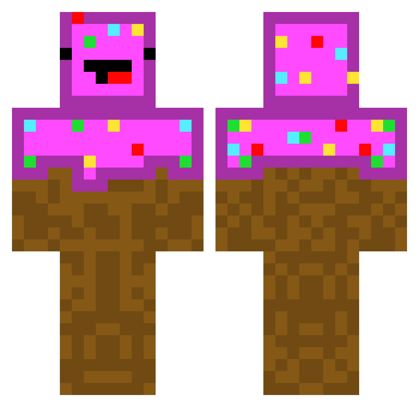 MrSonion5 Minecraft skin, front and back view