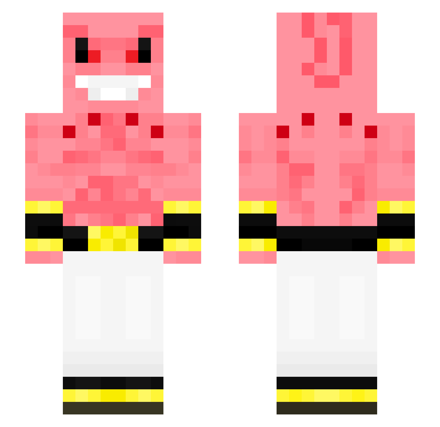 TwerkLikeMeee Minecraft skin, front and back view