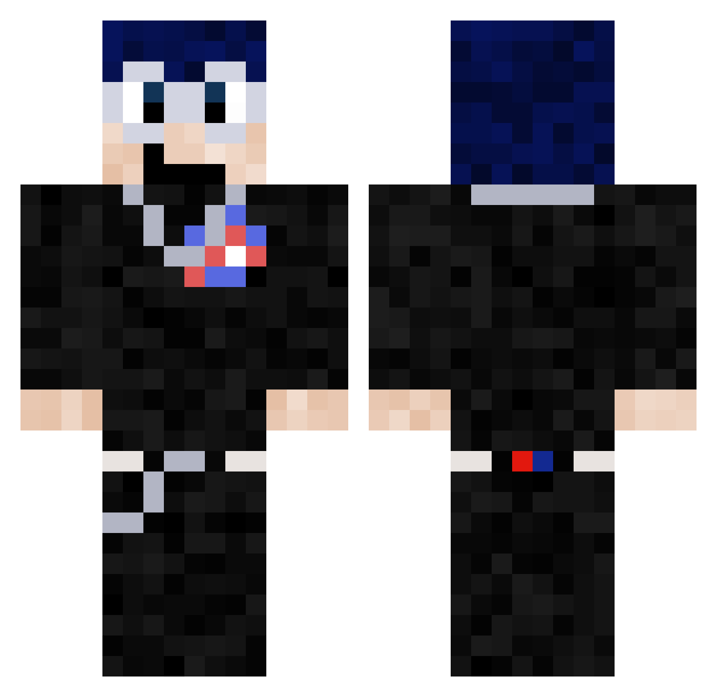 choco_cheetah Minecraft skin, front and back view