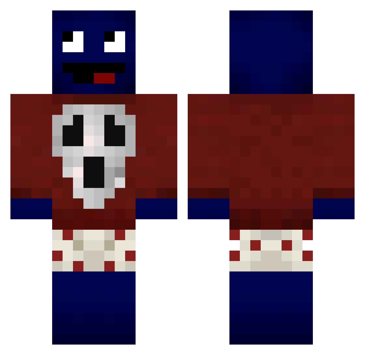 drakor1337 Minecraft skin, front and back view
