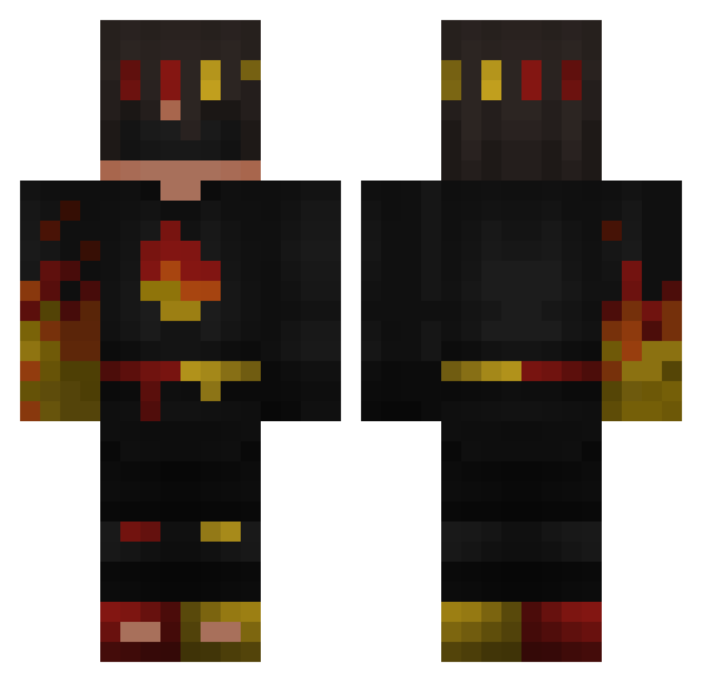 JonasWagner123 Minecraft skin, front and back view