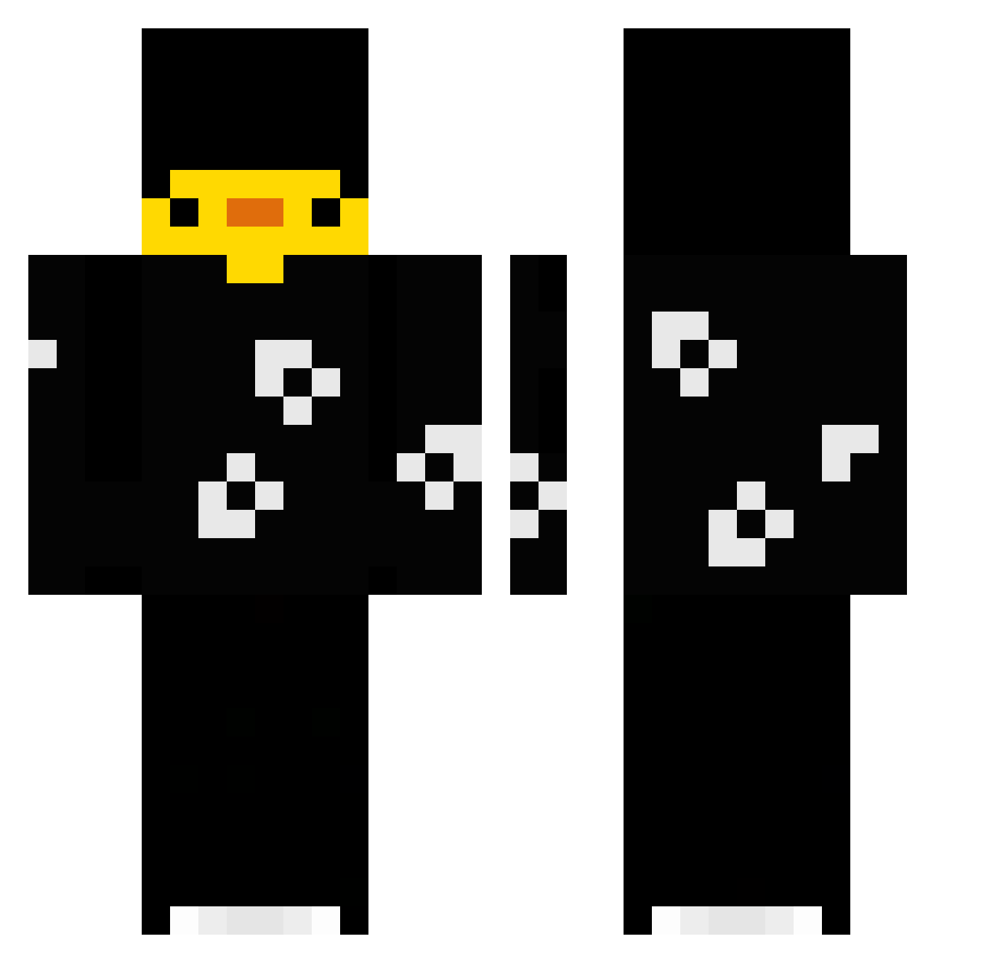 cokieman32 Minecraft skin, front and back view