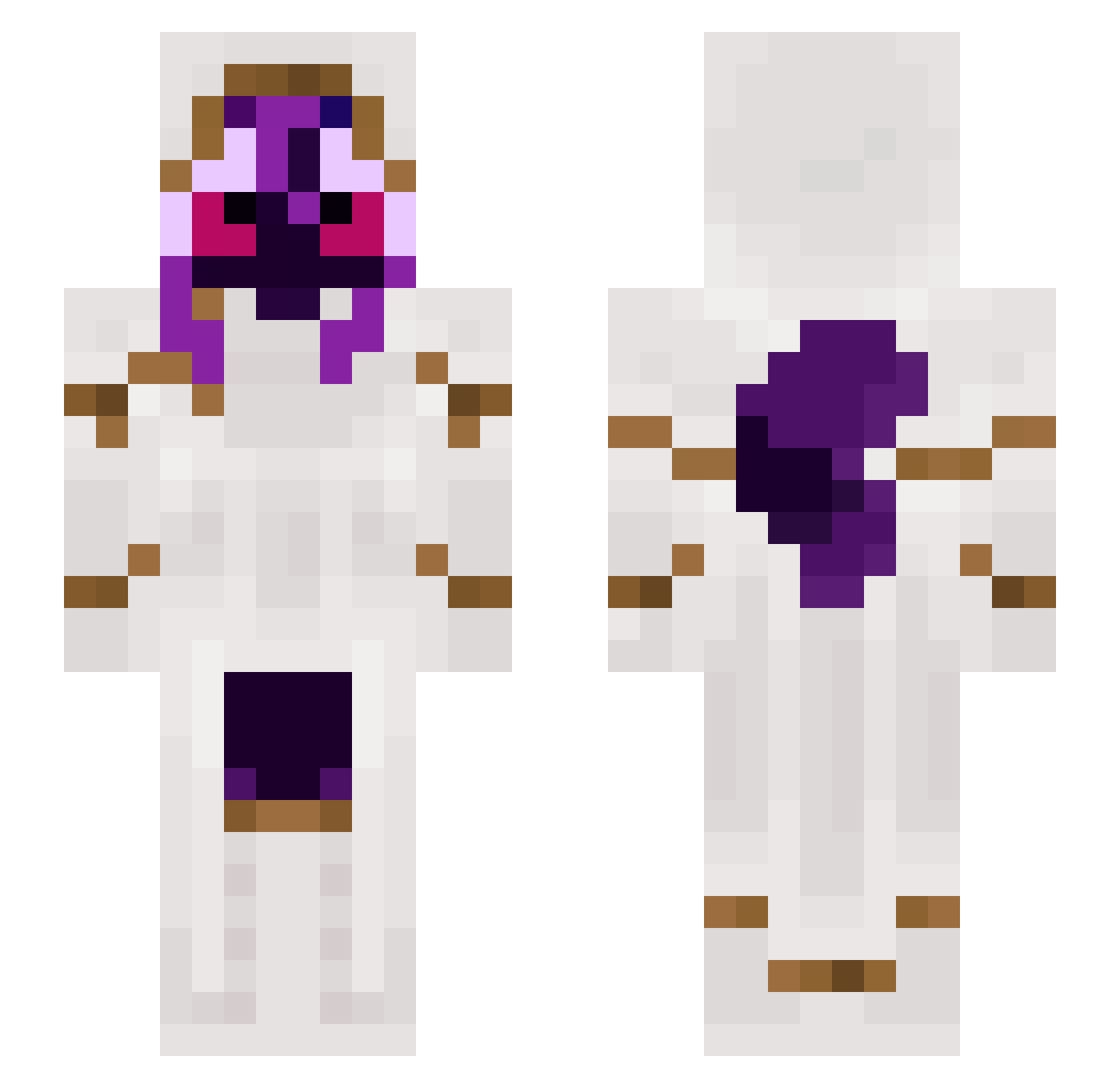 _voidspire_ Minecraft skin, front and back view