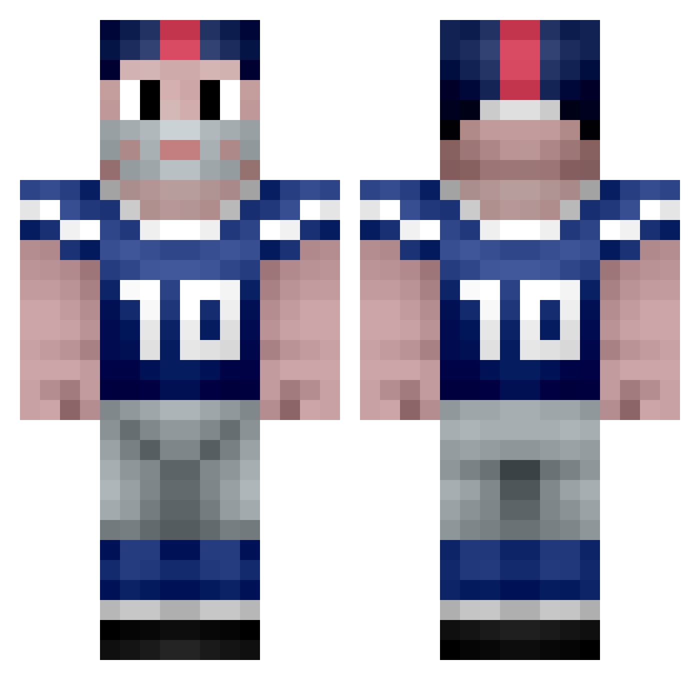 comp_nrd Minecraft skin, front and back view