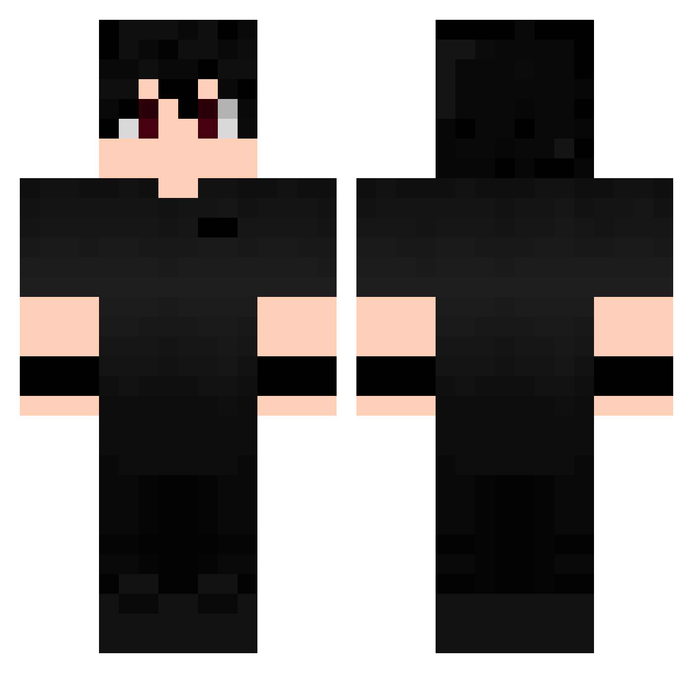 YoungTH Minecraft skin, front and back view