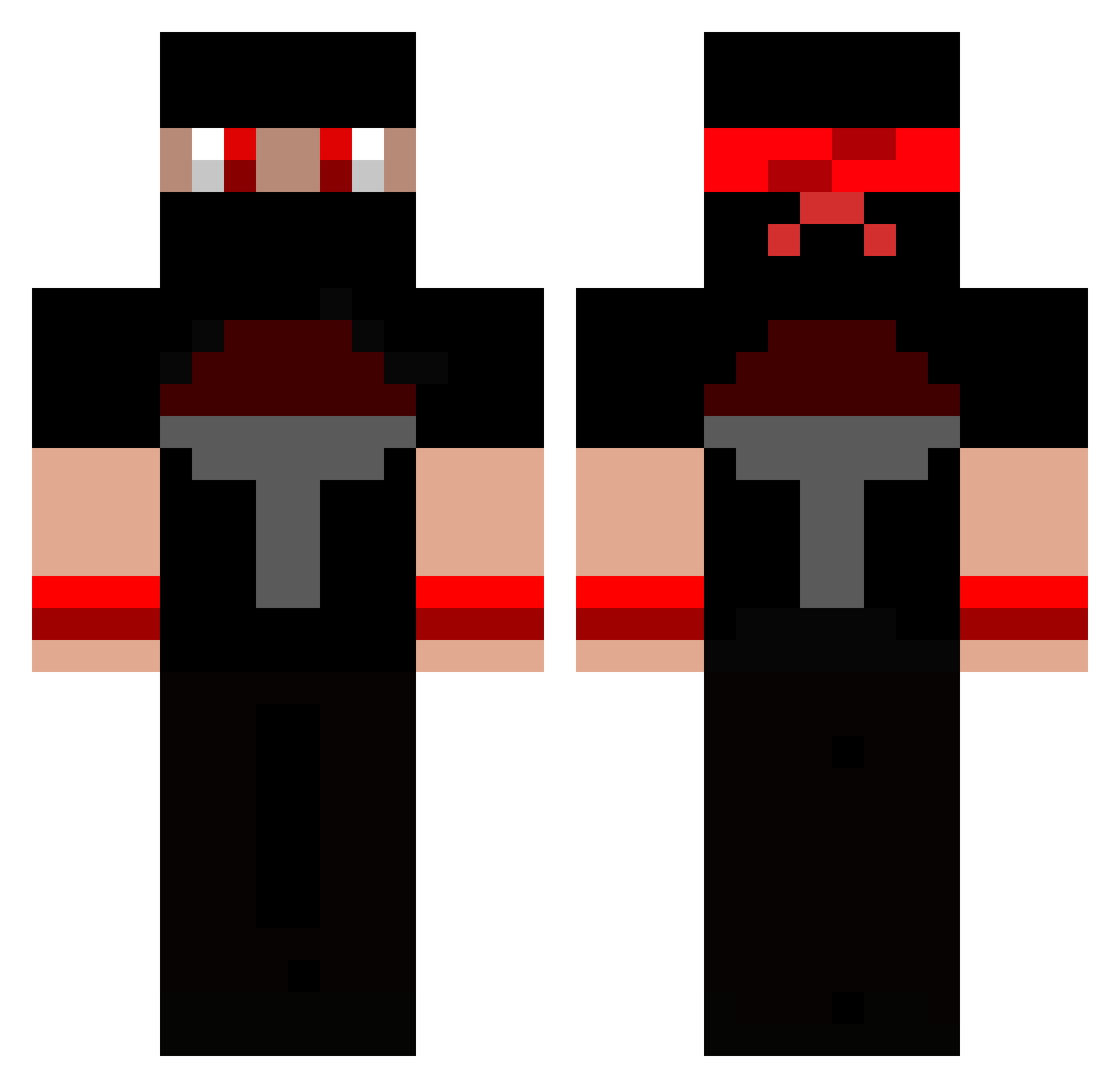 flagonmyr Minecraft skin, front and back view
