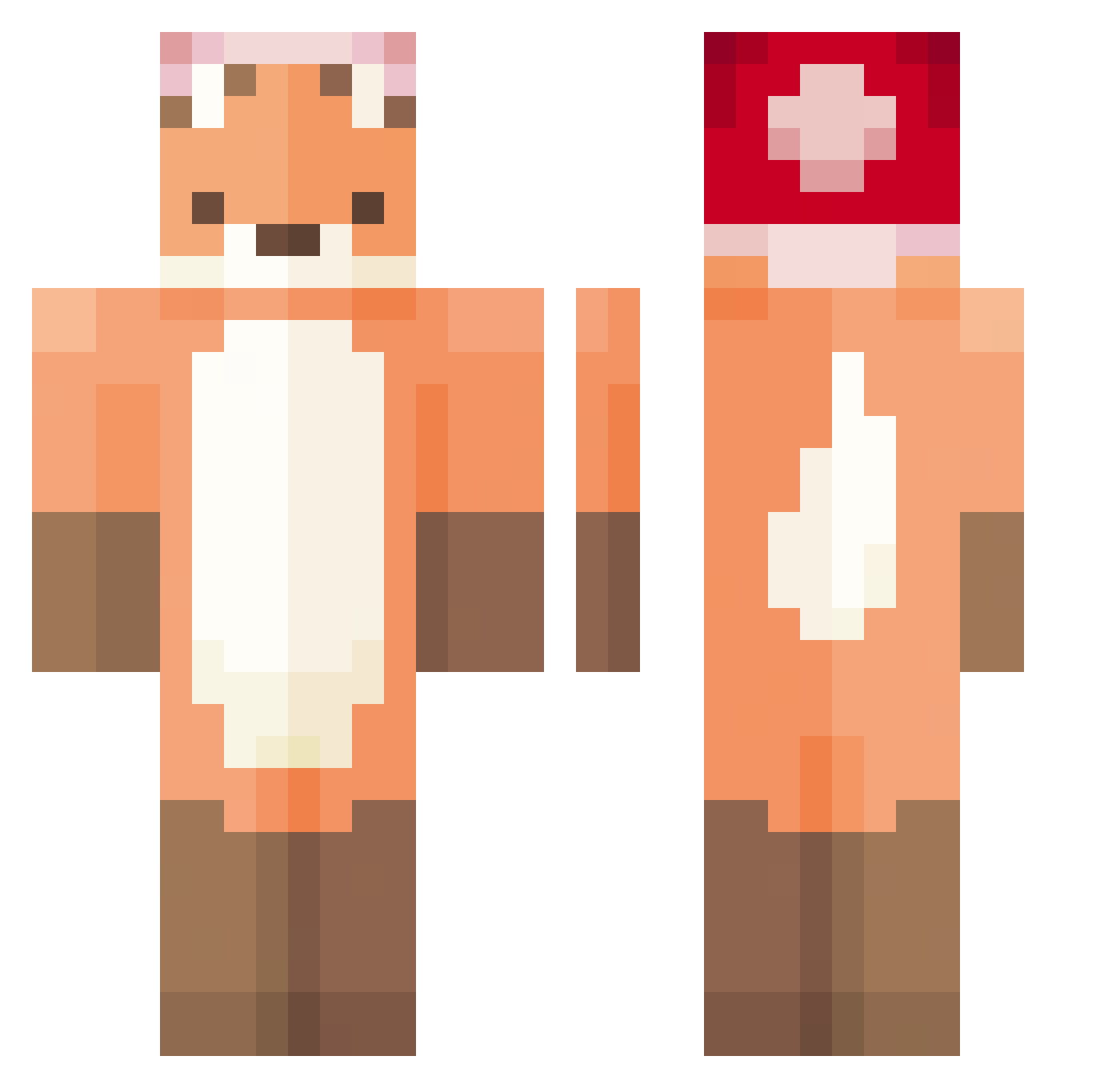 GlowStorm18 Minecraft skin, front and back view