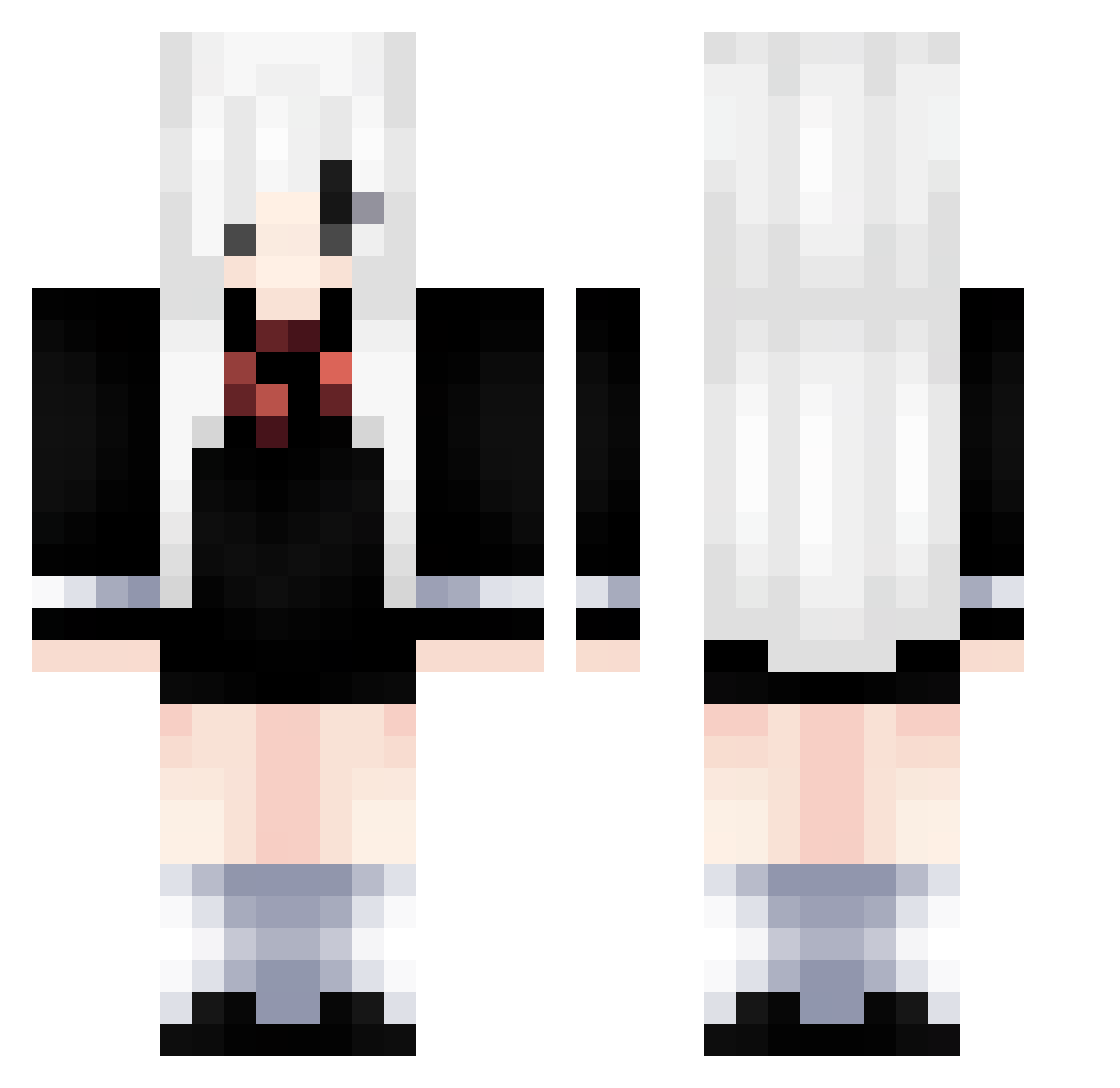 Ishtar____ Minecraft skin, front and back view