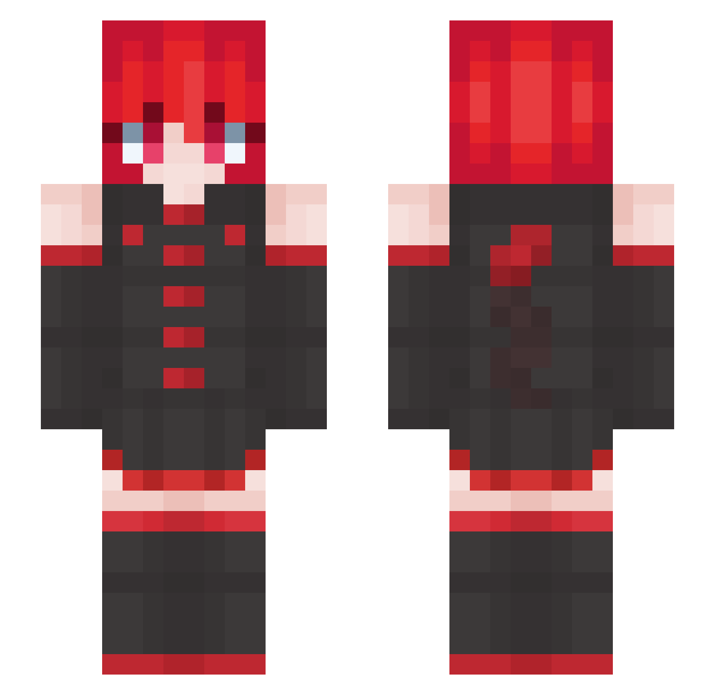 Miller_K Minecraft skin, front and back view