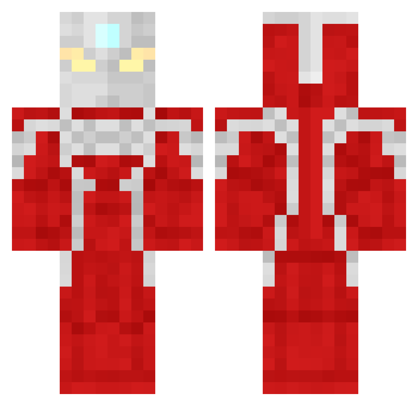 SpikiestBoi Minecraft skin, front and back view