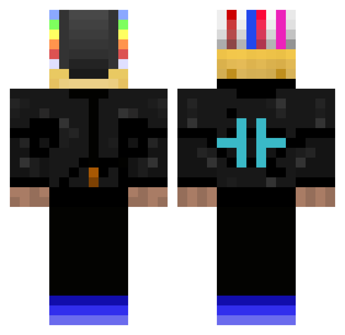 COOLGUYCORY Minecraft skin, front and back view