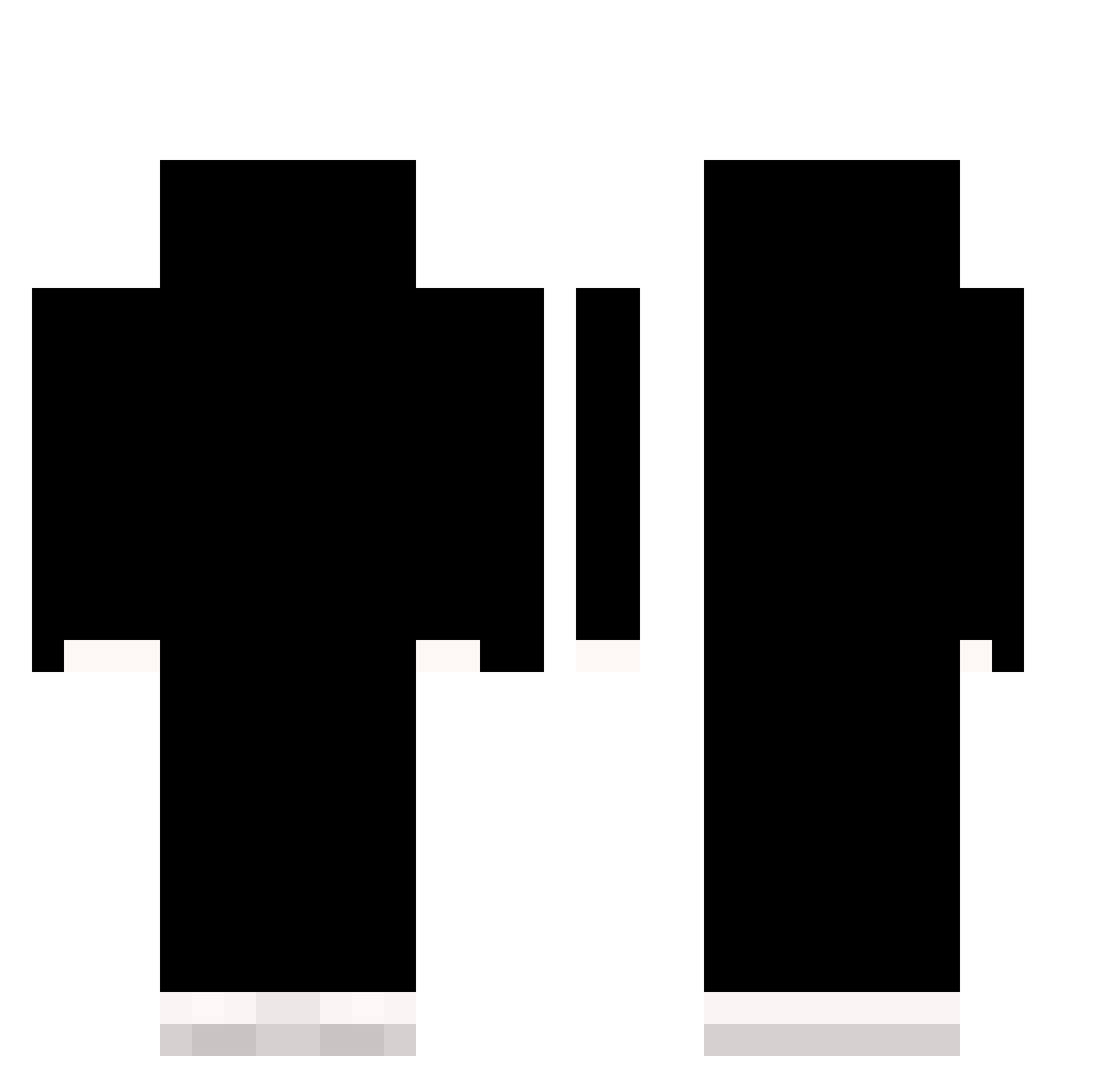 zFaro Minecraft skin, front and back view