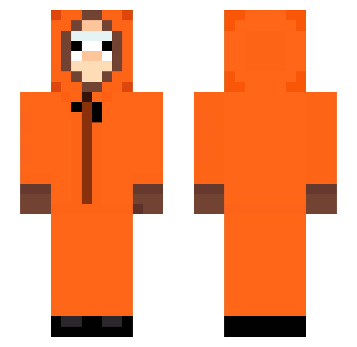 Yogurt1234 Minecraft skin, front and back view
