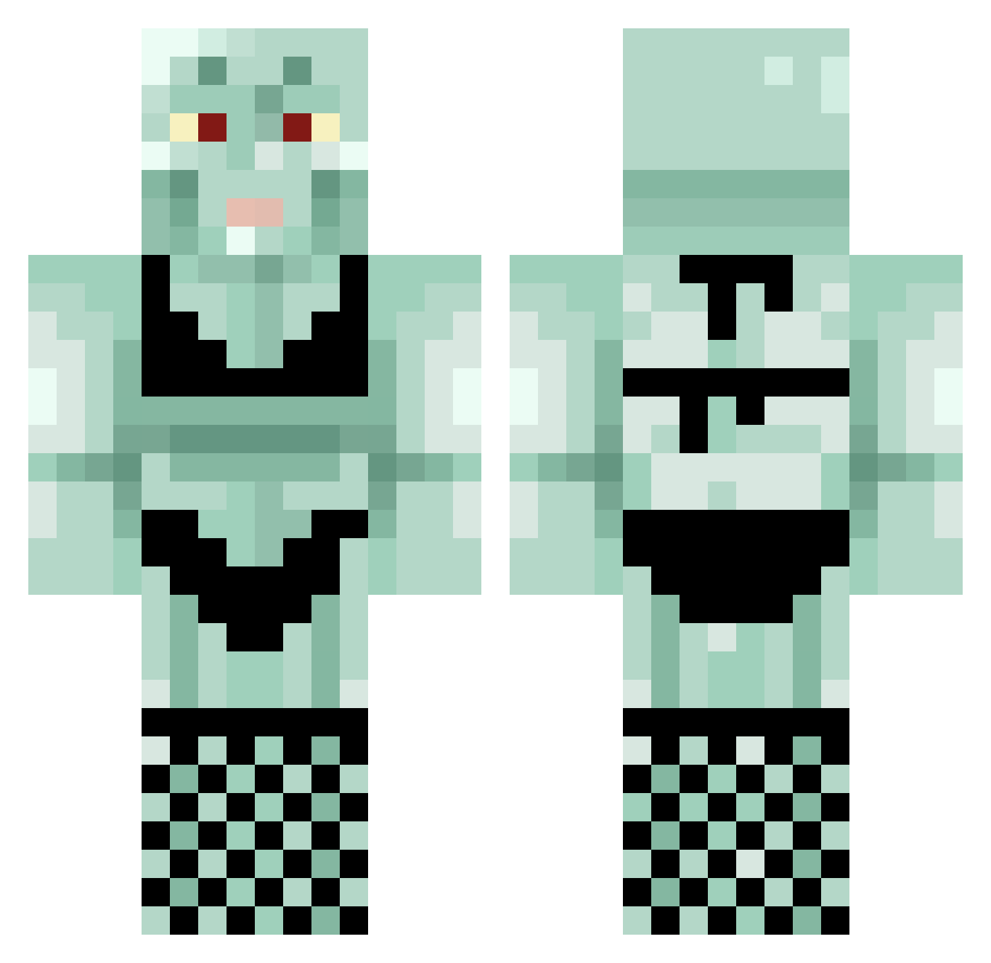 gabby11289 Minecraft skin, front and back view