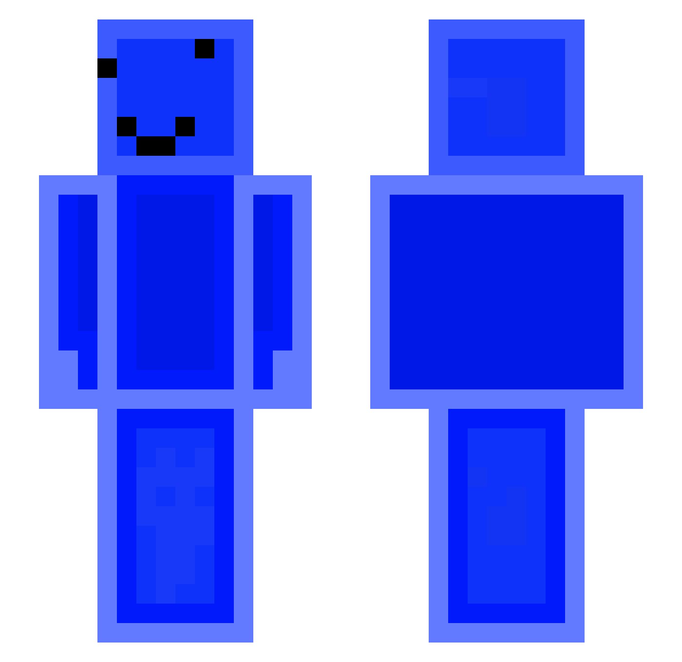 Yugbi_ Minecraft skin, front and back view
