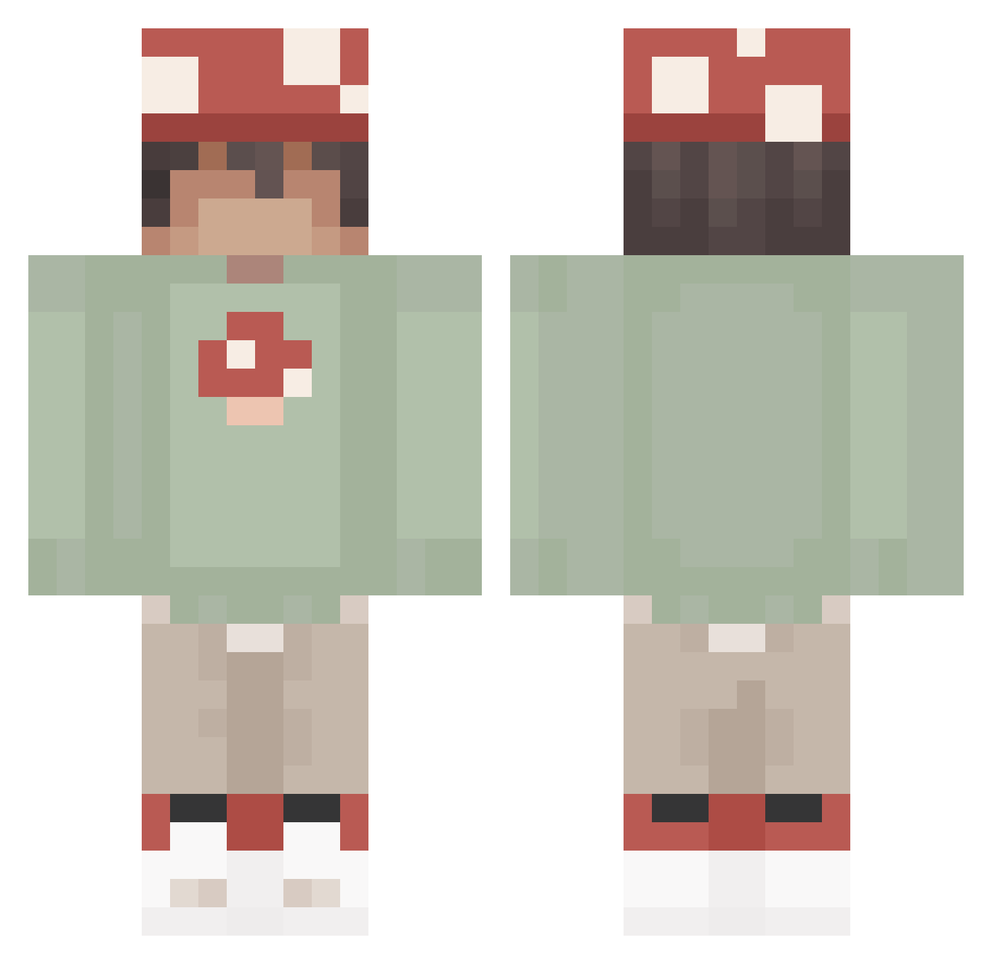 Dutrinhaaa Minecraft skin, front and back view