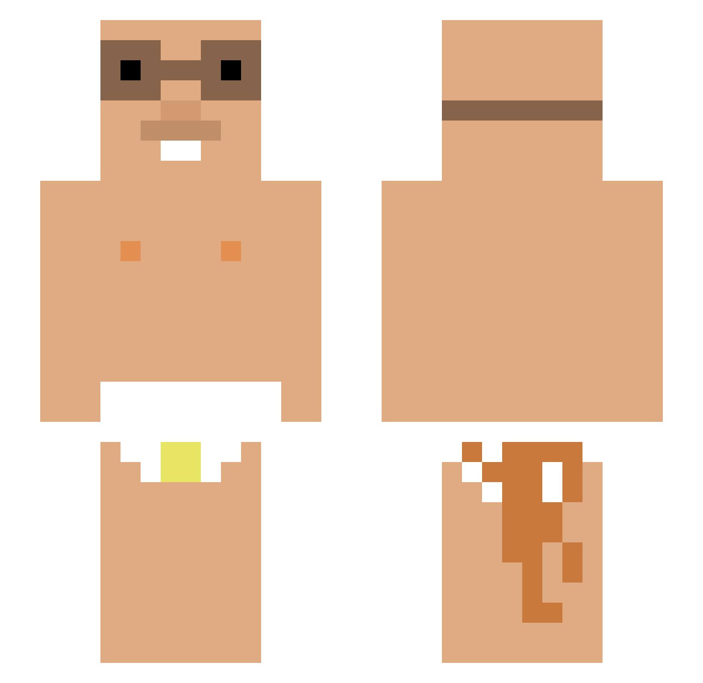 NtGrsoQri Minecraft skin, front and back view