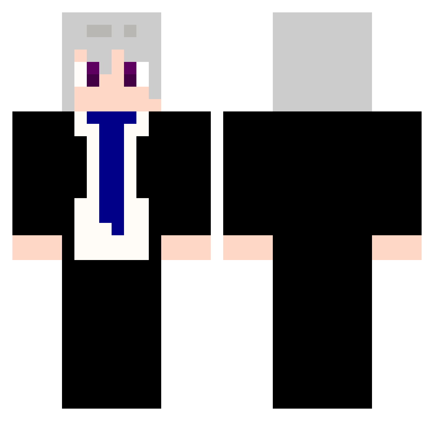 j_jinoo Minecraft skin, front and back view