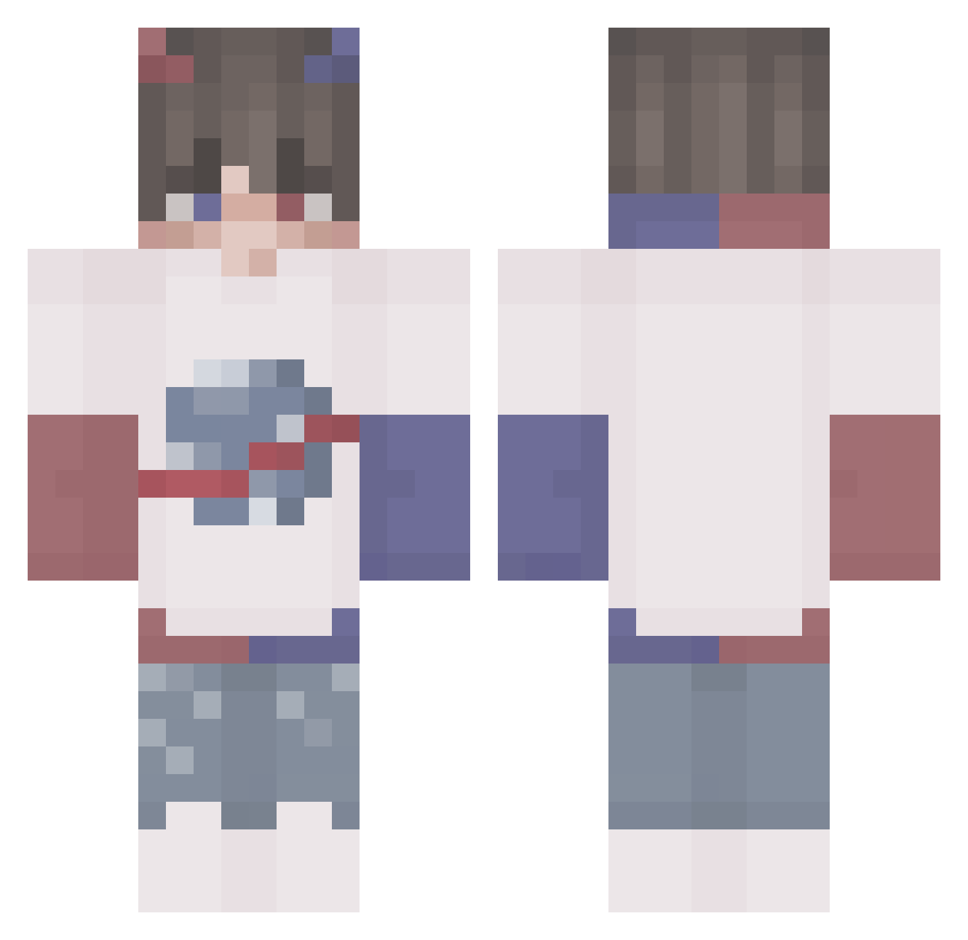 Ritzky_ Minecraft skin, front and back view