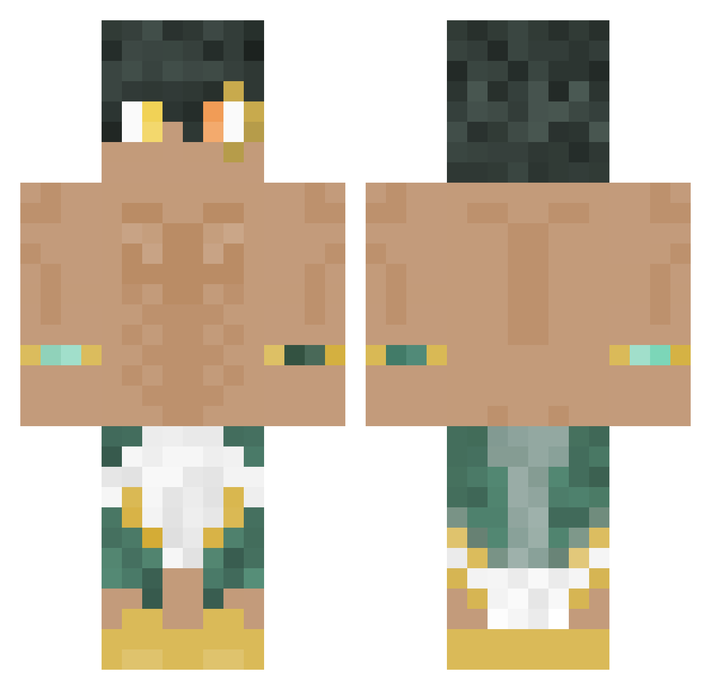 PJD_ Minecraft skin, front and back view