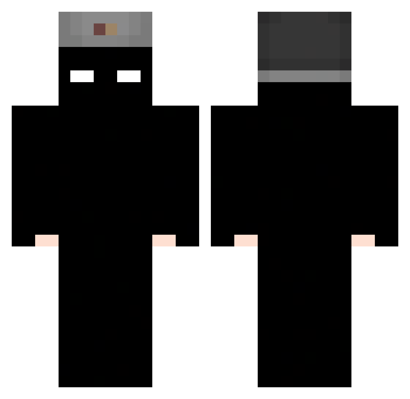 uhumgui Minecraft skin, front and back view