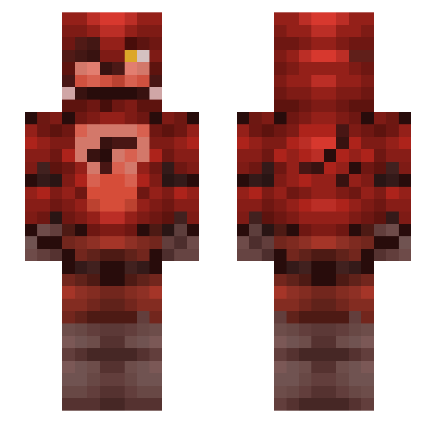 coise Minecraft skin, front and back view