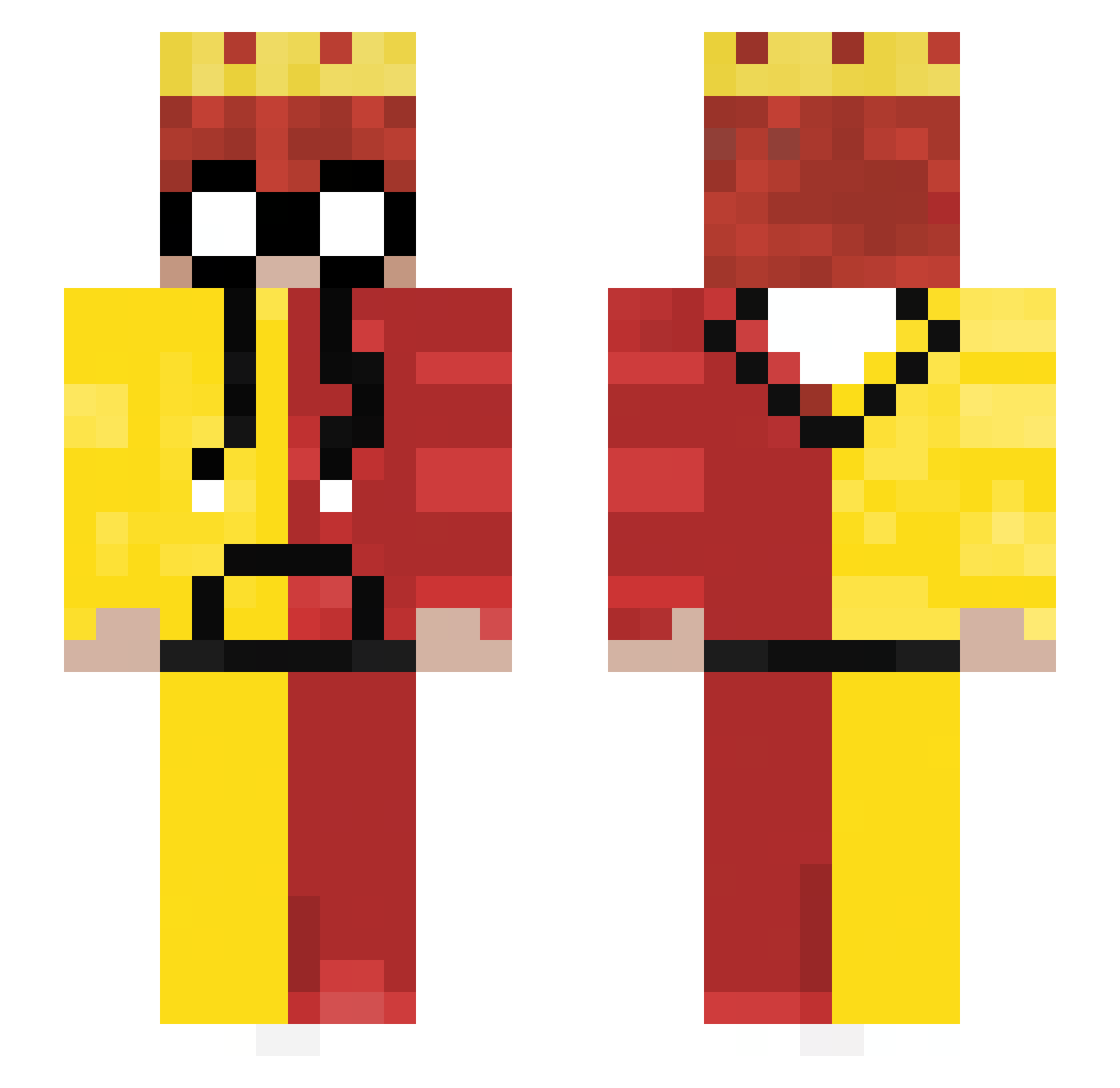 MenggieCM_ Minecraft skin, front and back view
