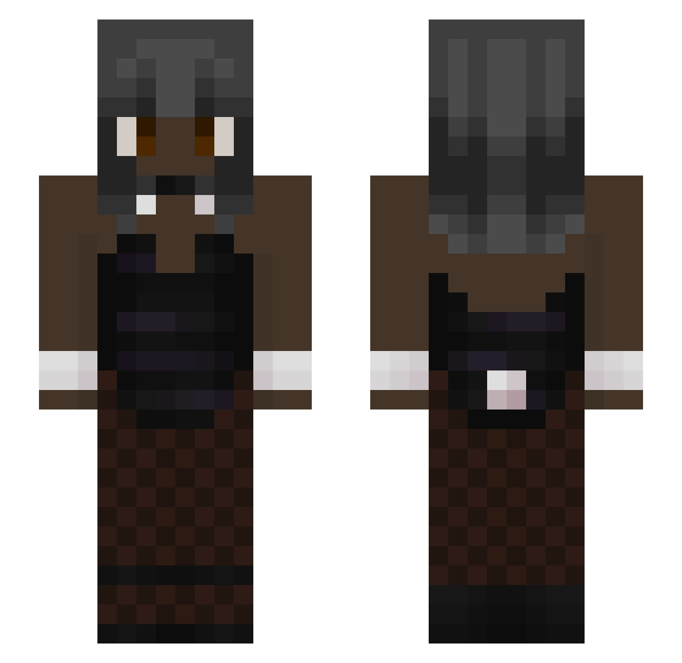 WaterFire513 Minecraft skin, front and back view