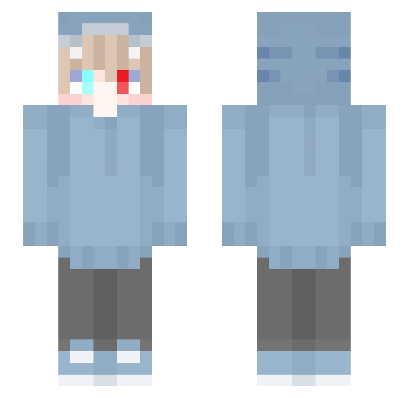 raudo_warudo Minecraft skin, front and back view