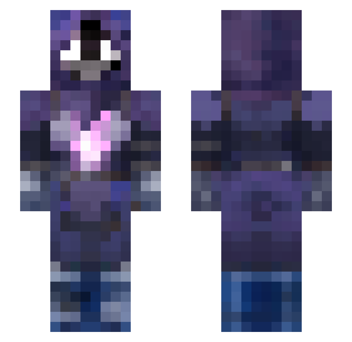 hoes_madx24 Minecraft skin, front and back view