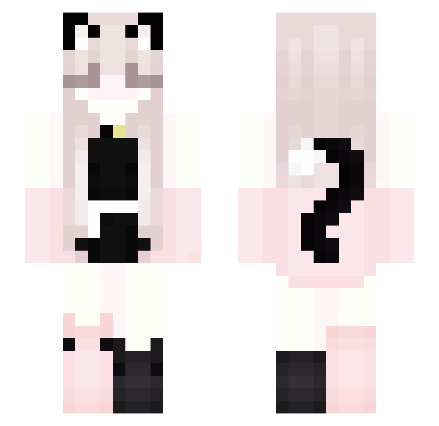 chubbles7777 Minecraft skin, front and back view