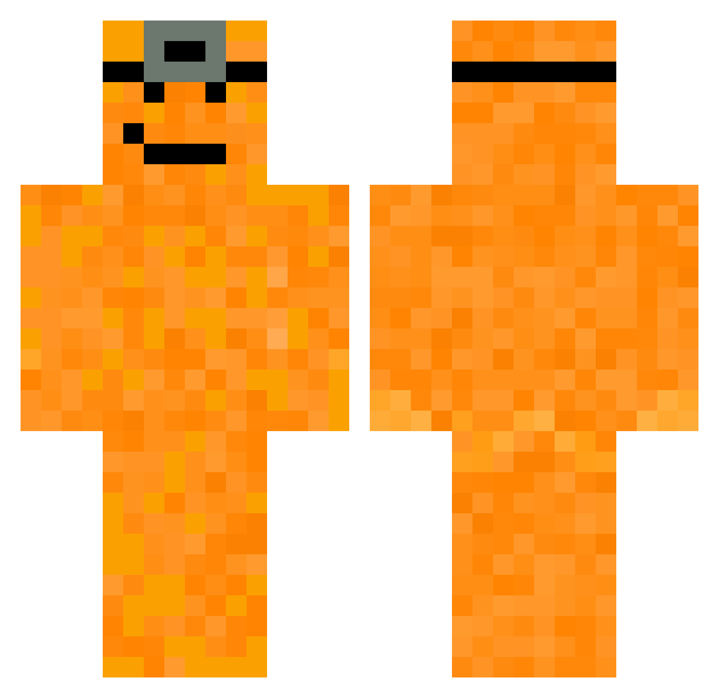 Gulddreng22 Minecraft skin, front and back view