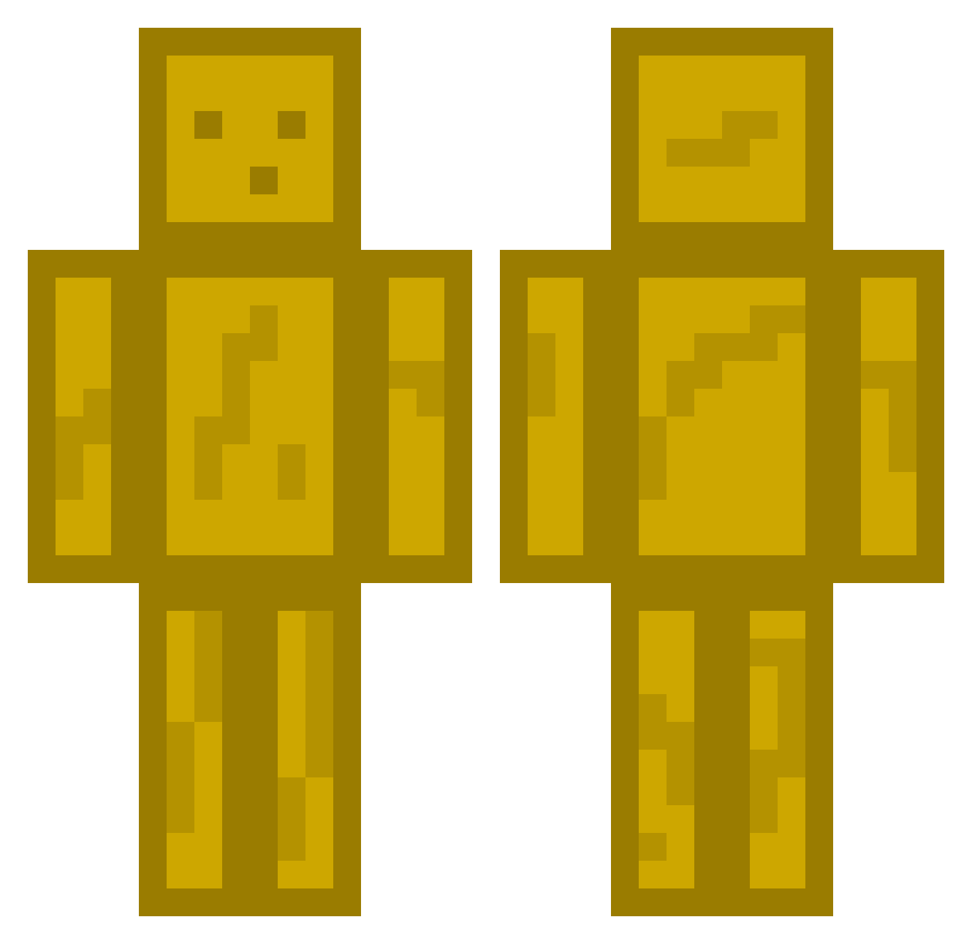 TatoBunz Minecraft skin, front and back view