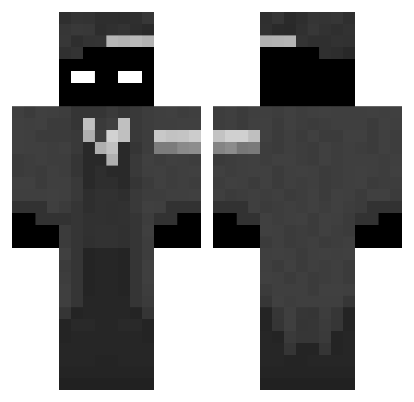 Rodofoqliao Minecraft skin, front and back view