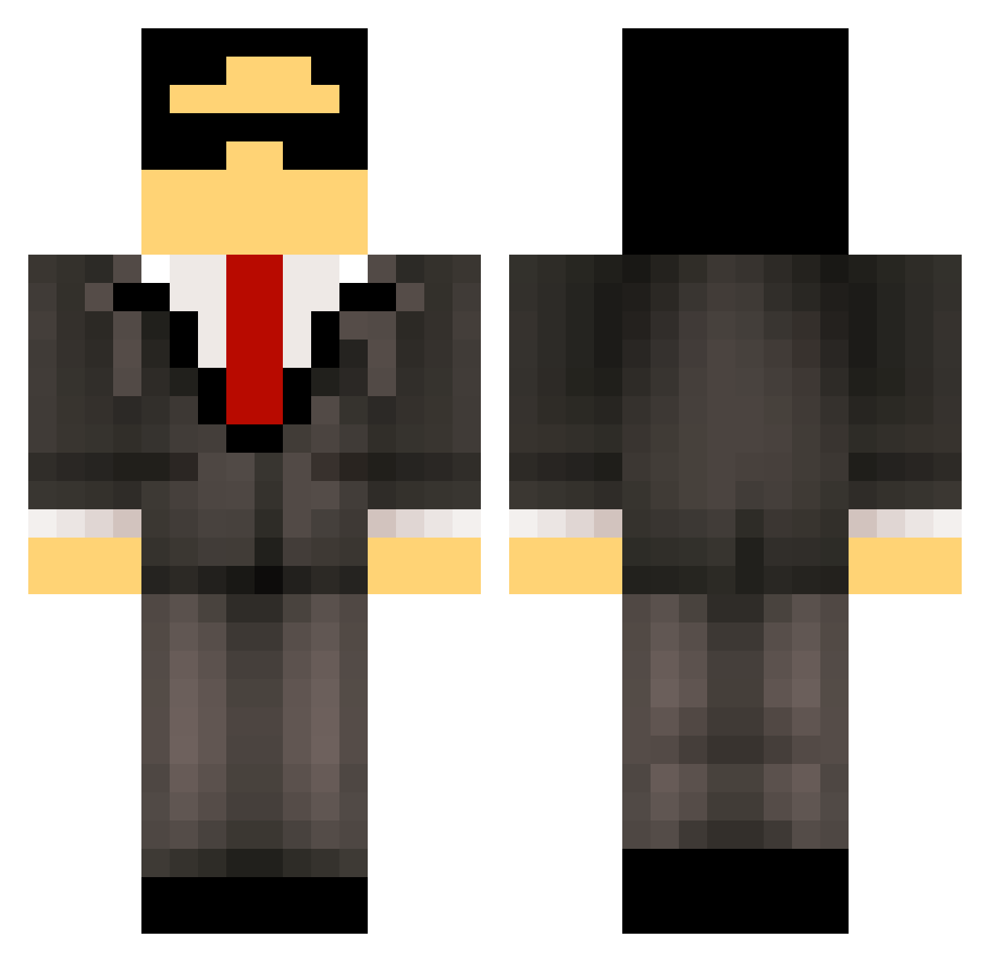 serreno95 Minecraft skin, front and back view