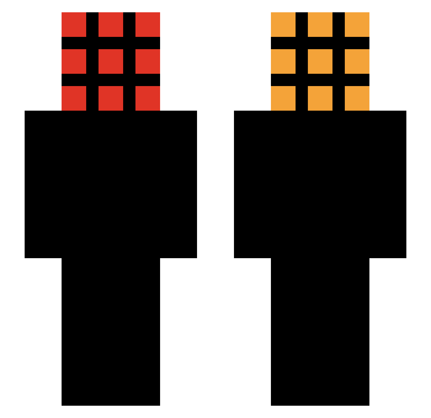 GhiwGalsxy_ Minecraft skin, front and back view