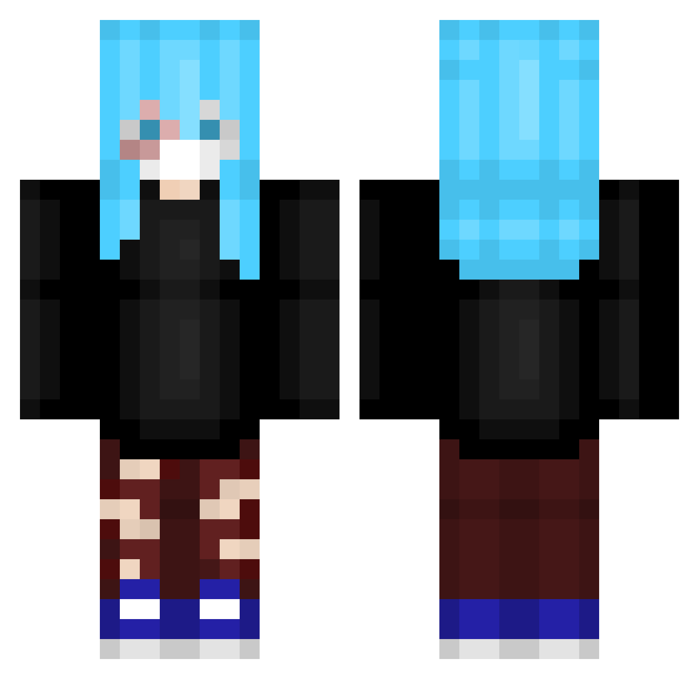 Detcord_29 Minecraft skin, front and back view