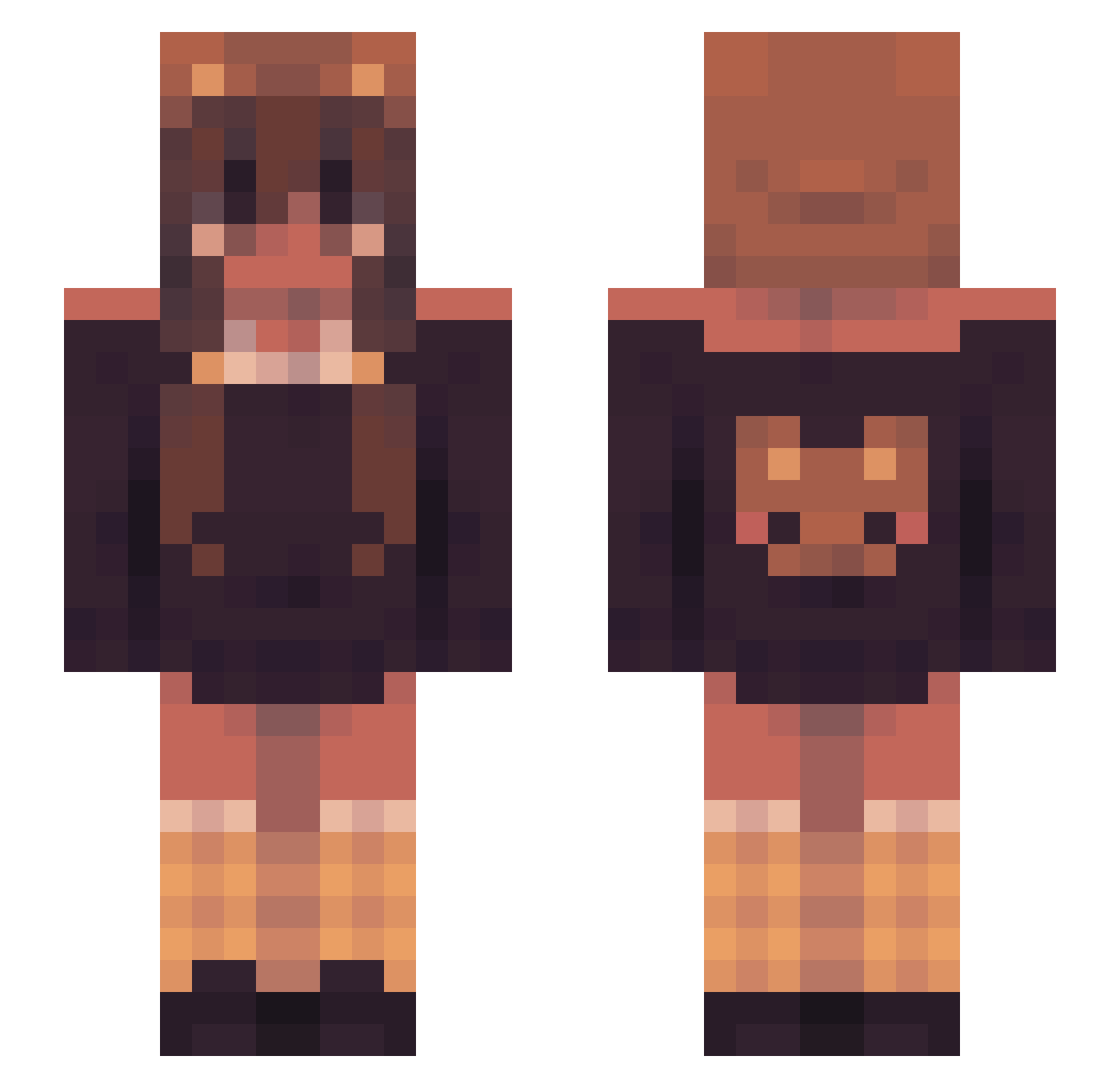 antoniaaa_ Minecraft skin, front and back view