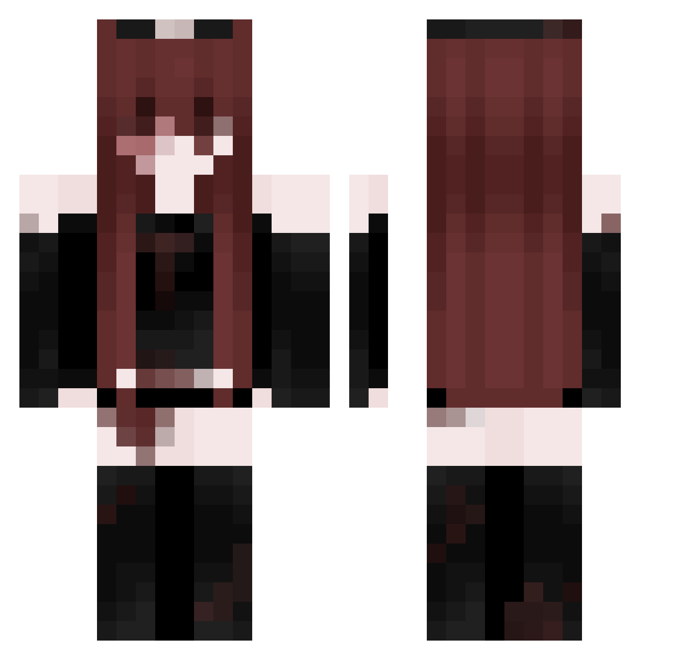 foobledooble Minecraft skin, front and back view