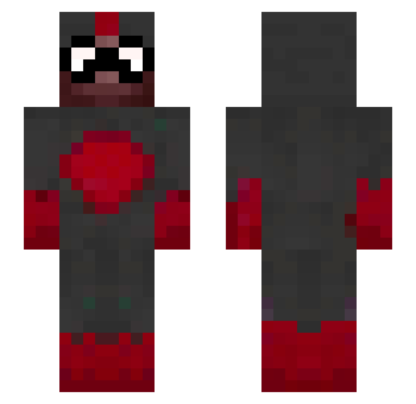 Maxi_Beany Minecraft skin, front and back view