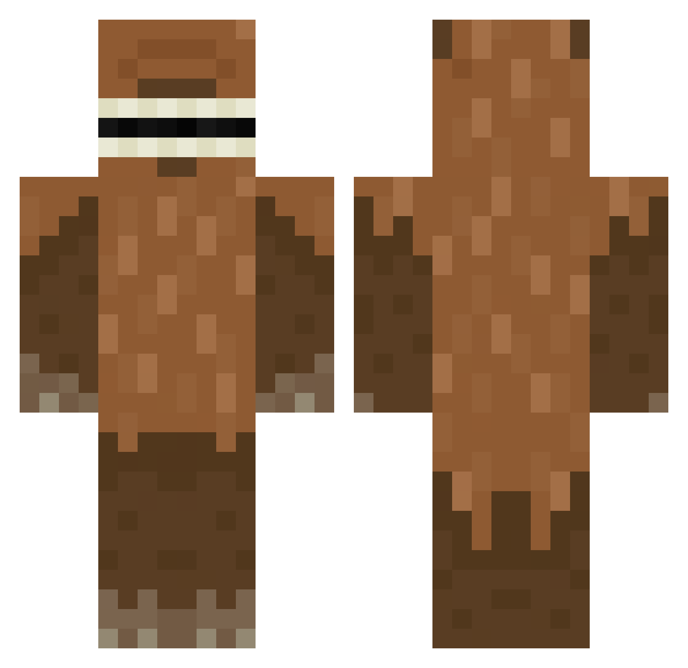 Sinister_Sins168 Minecraft skin, front and back view