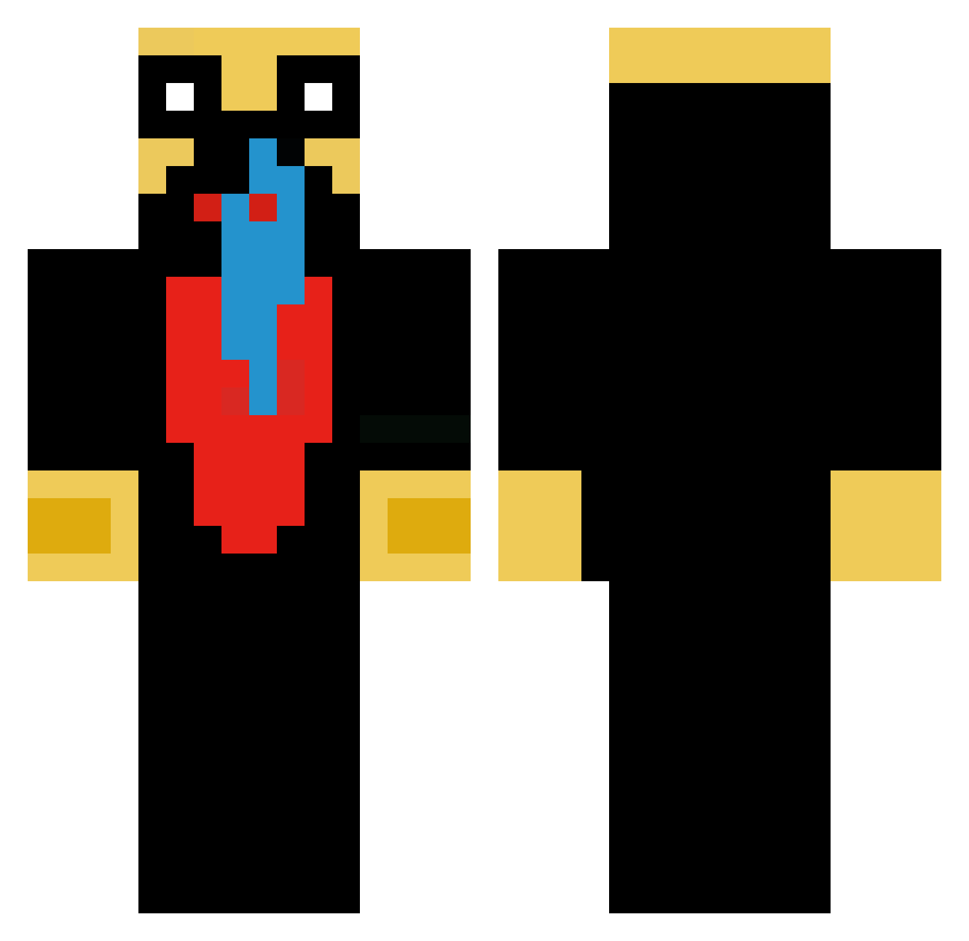 drtickletime1150 Minecraft skin, front and back view