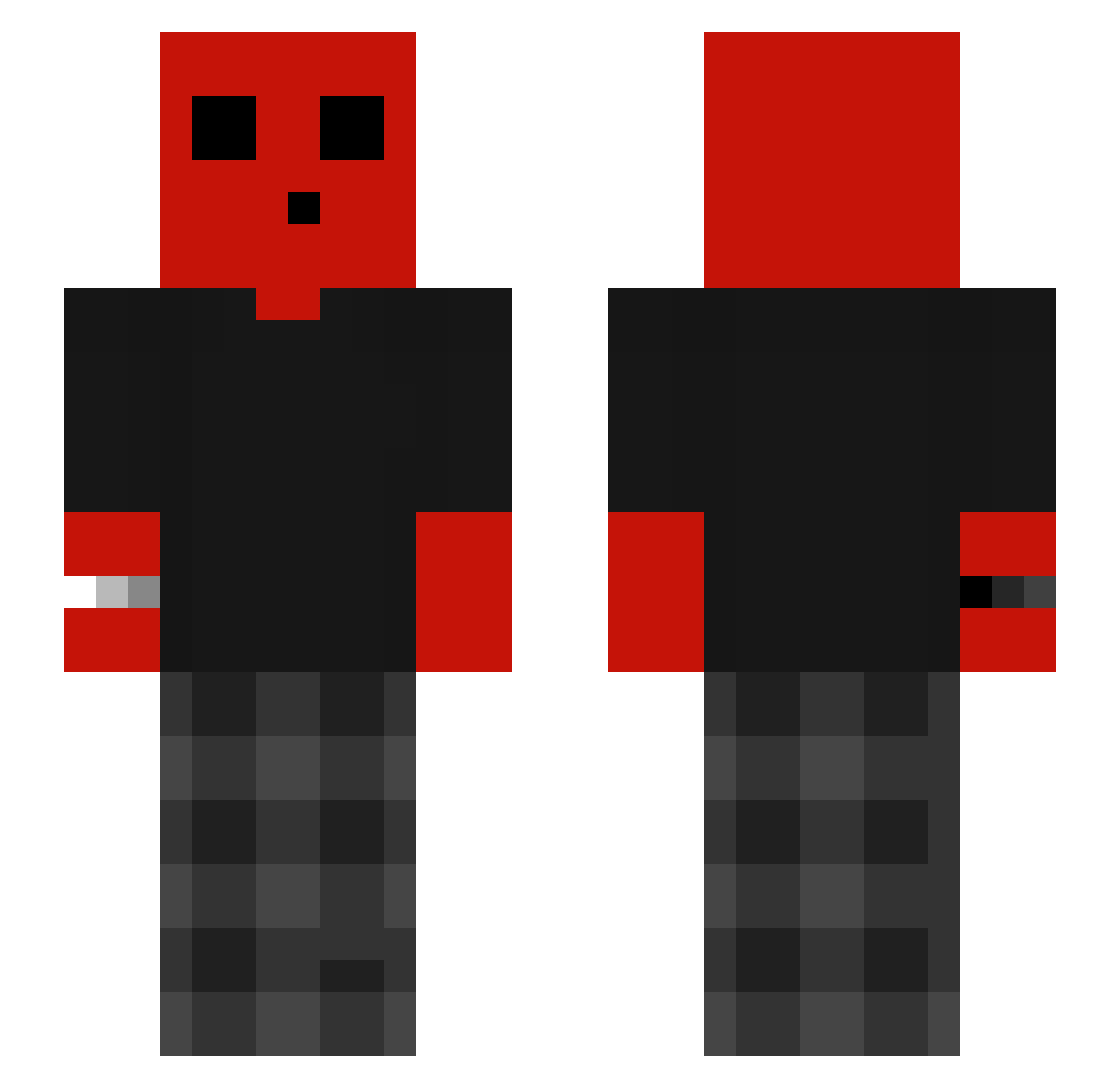 Mare3533 Minecraft skin, front and back view
