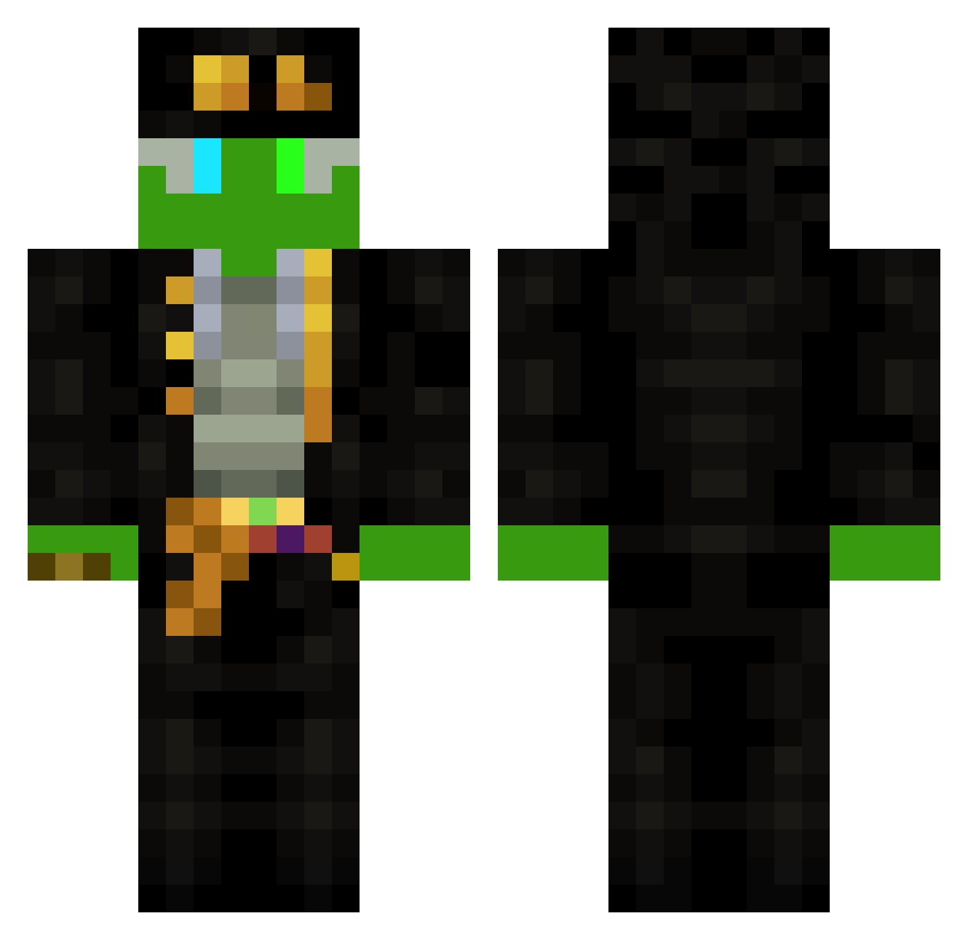 Ion_2k9 Minecraft skin, front and back view