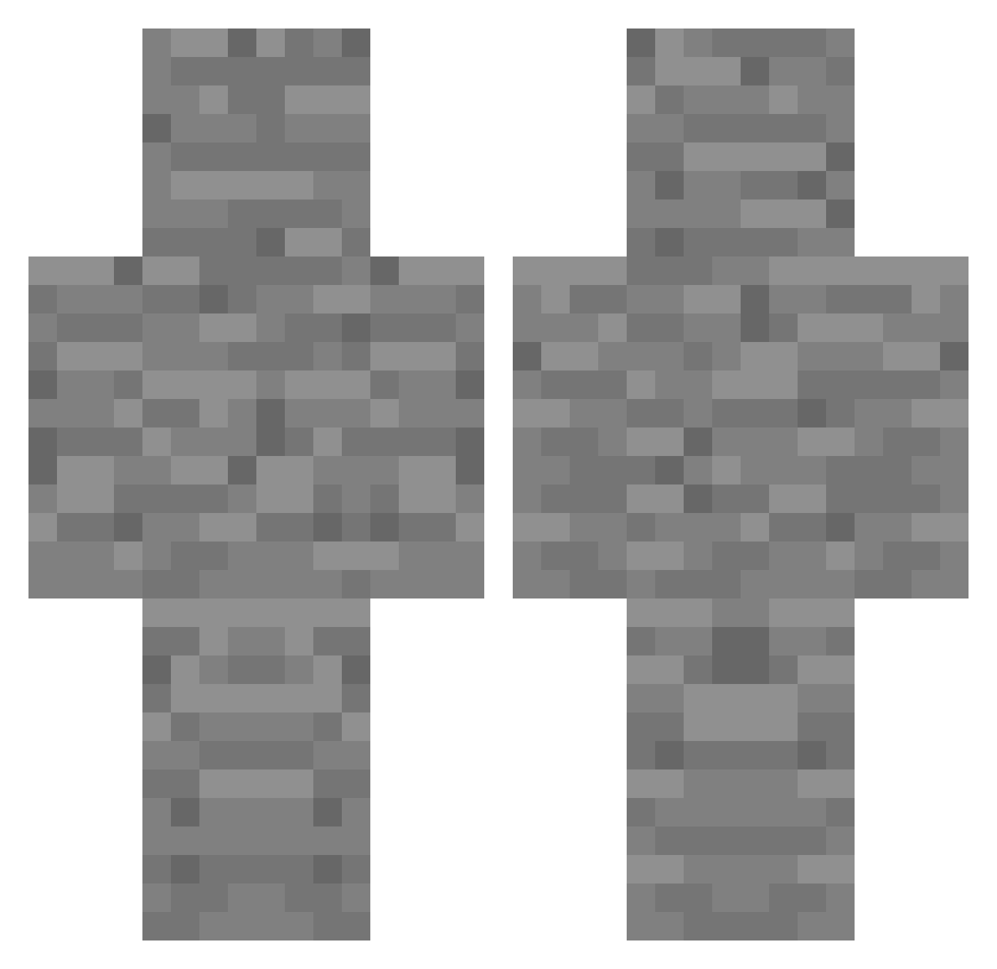 OnionSlay Minecraft skin, front and back view