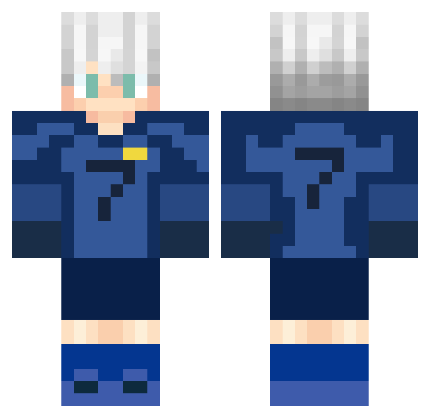 monky11_ Minecraft skin, front and back view