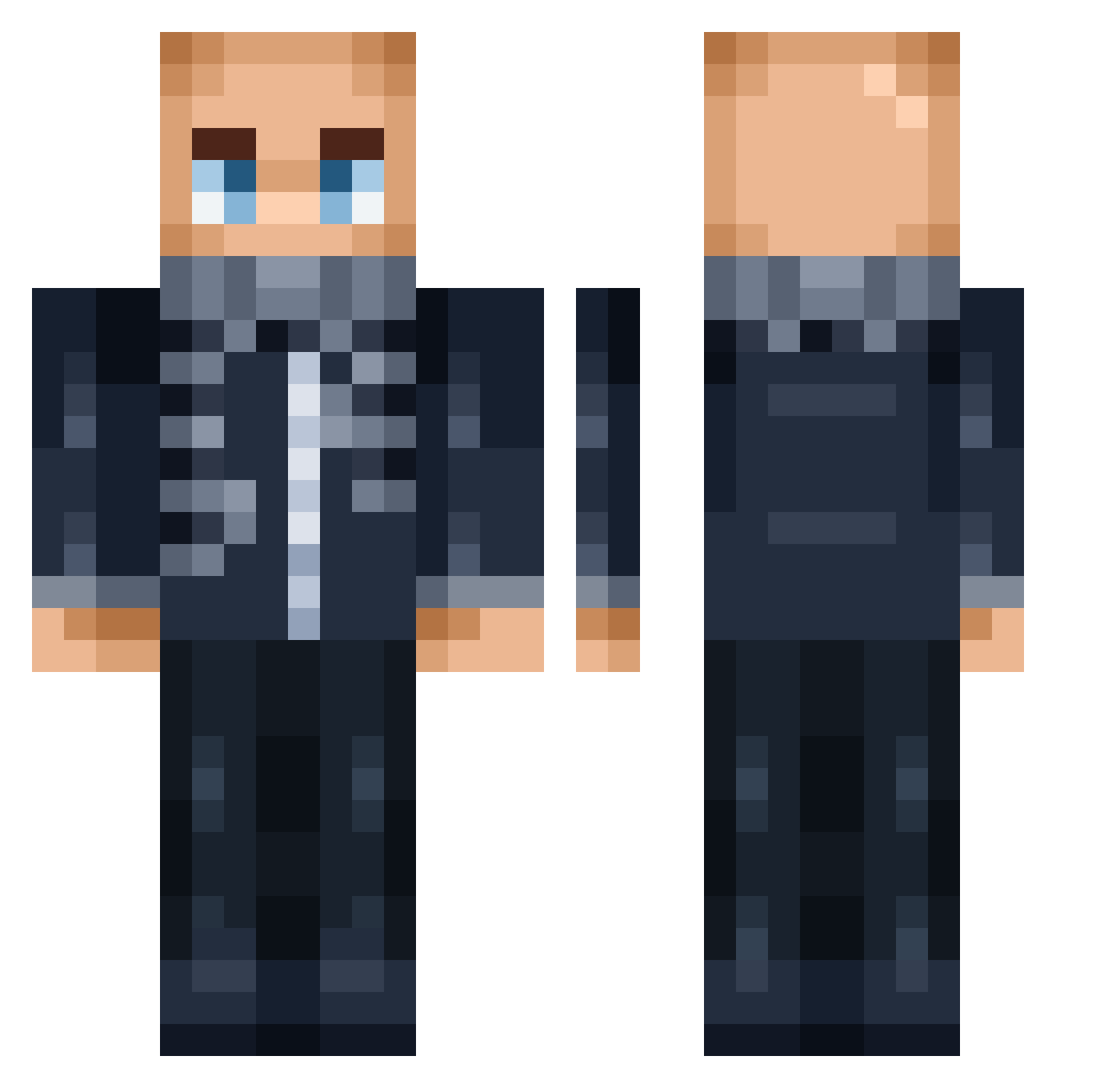 Person112856 Minecraft skin, front and back view