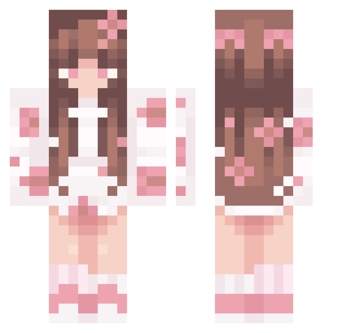CannibaleDocet Minecraft skin, front and back view