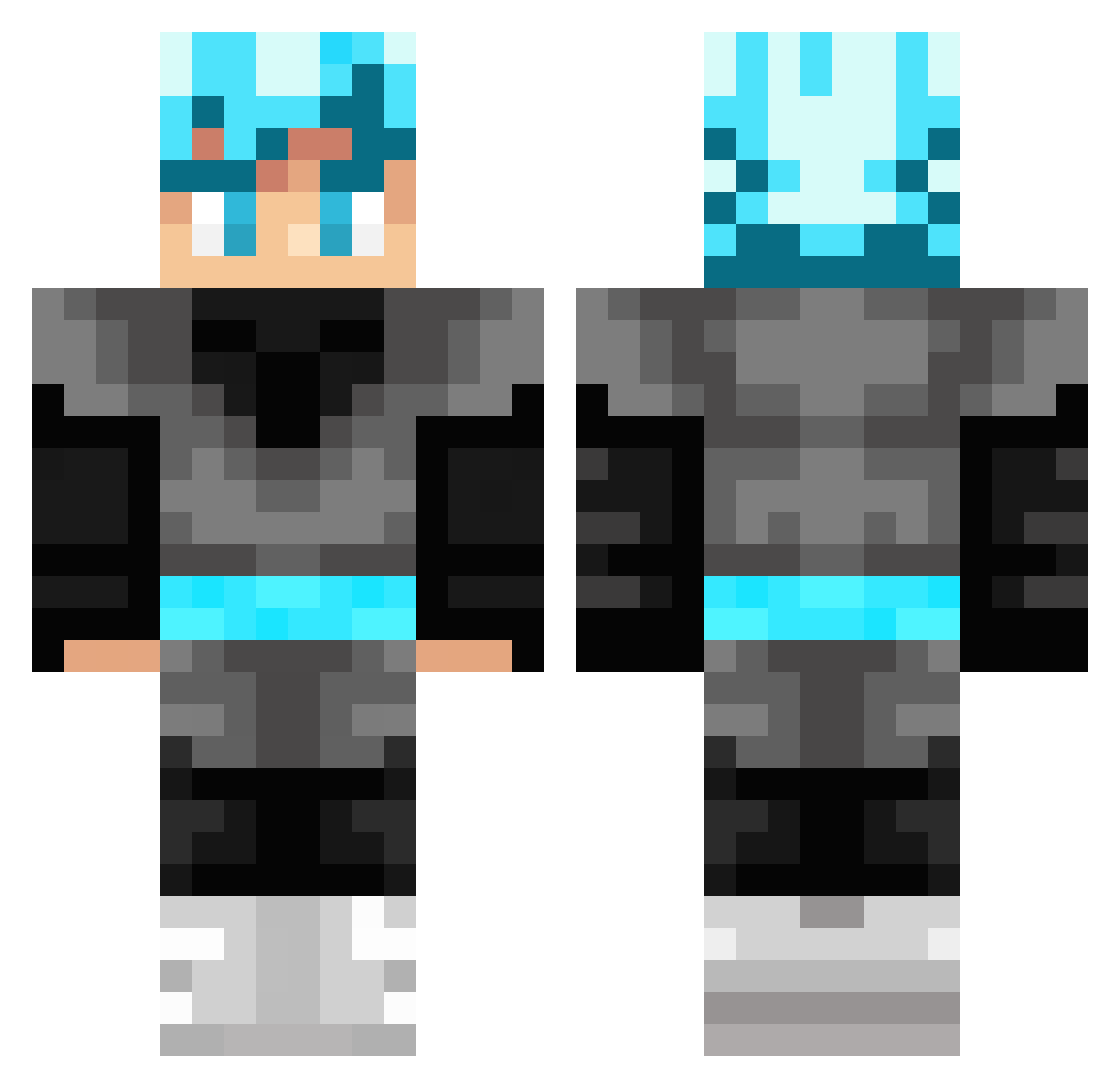 El_MarroQuino Minecraft skin, front and back view